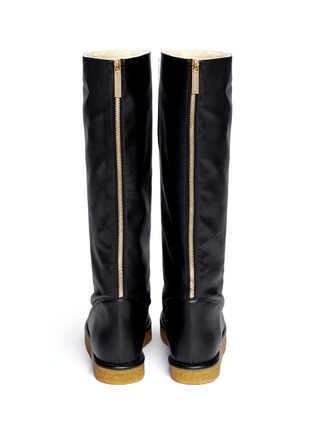 Back View - Click To Enlarge - STELLA MCCARTNEY - Faux shearling boots