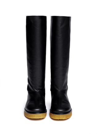 Figure View - Click To Enlarge - STELLA MCCARTNEY - Faux shearling boots