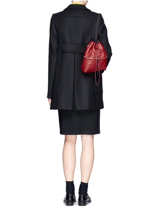Figure View - Click To Enlarge - MARNI - Mini leather bucket backpack
