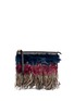 Main View - Click To Enlarge - MARNI - Mixed feather clutch