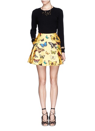 Figure View - Click To Enlarge - CHICTOPIA - Butterfly inverted pleat mini skirt