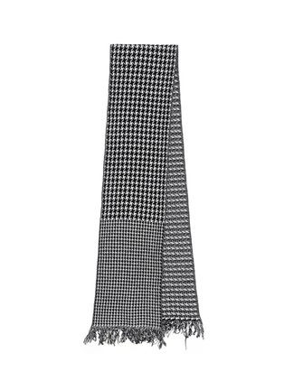 Detail View - Click To Enlarge - STELLA MCCARTNEY - Houndstooth pattern wool stole