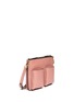 Front View - Click To Enlarge - MARNI - 'Bandoleer' double pouch leather shoulder bag