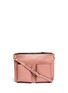 Main View - Click To Enlarge - MARNI - 'Bandoleer' double pouch leather shoulder bag