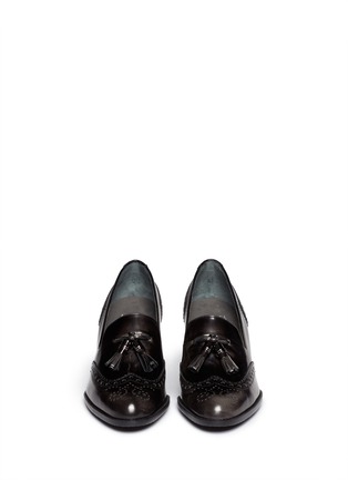 Figure View - Click To Enlarge - STUART WEITZMAN - 'Girl Thing' wingtip tassel loafers