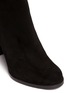 Detail View - Click To Enlarge - STUART WEITZMAN - 'Hijack' elastic back suede boots