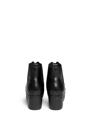 Back View - Click To Enlarge - OPENING CEREMONY - 'Charlotte' leather platform Chelsea boots