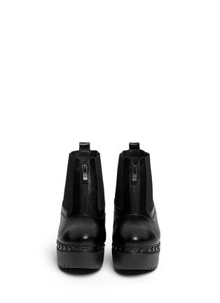 Figure View - Click To Enlarge - OPENING CEREMONY - 'Charlotte' leather platform Chelsea boots