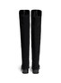 Back View - Click To Enlarge - STUART WEITZMAN - 'Fifo' elastic back patent leather boots