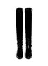 Figure View - Click To Enlarge - STUART WEITZMAN - 'Fifo' elastic back patent leather boots