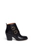 Main View - Click To Enlarge - MARC BY MARC JACOBS - Leather double monk strap ankle boots
