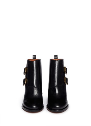 Figure View - Click To Enlarge - MARC BY MARC JACOBS - Leather double monk strap ankle boots