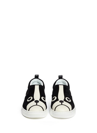 Figure View - Click To Enlarge - MARC BY MARC JACOBS - 'Friends Of Mine Shorty' dog suede slip-ons 