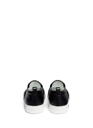 Back View - Click To Enlarge - MARC BY MARC JACOBS - 'Cute Kicks' Spot calf hair leather slip-ons 