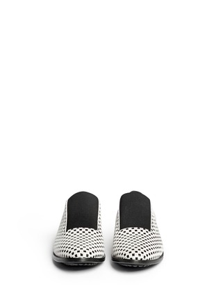 Figure View - Click To Enlarge - OPENING CEREMONY - 'Marine' pixel print suede slip-ons