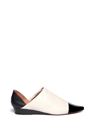 Main View - Click To Enlarge - 10 CROSBY DEREK LAM - 'Ava' colourblock leather slip-ons