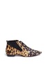 Main View - Click To Enlarge - 10 CROSBY DEREK LAM - 'Alegra Too' Ikat leopard print calf hair booties