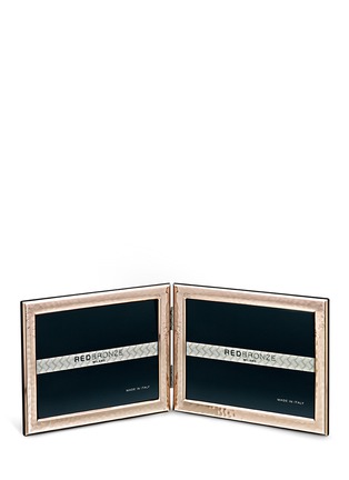Main View - Click To Enlarge - INTERSILVER - The Pearl 4R double photo frame