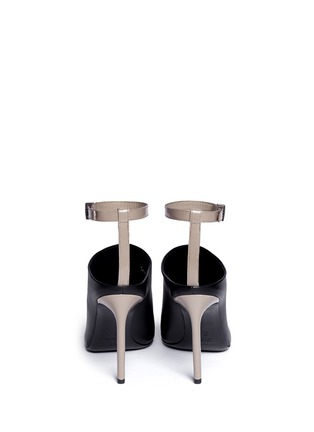 Back View - Click To Enlarge - VINCE - 'Armon' ankle strap leather booties