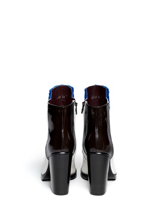Back View - Click To Enlarge - OPENING CEREMONY - Shearling pony hair leather boots
