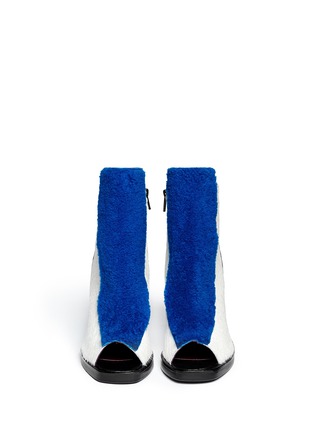 Figure View - Click To Enlarge - OPENING CEREMONY - Shearling pony hair leather boots