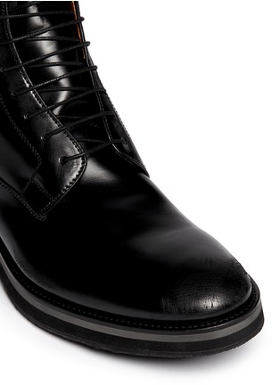 Detail View - Click To Enlarge - PREMIATA - Lace-up leather boots