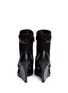 Back View - Click To Enlarge - 10 CROSBY DEREK LAM - 'Karli' leather panel suede wedge boots