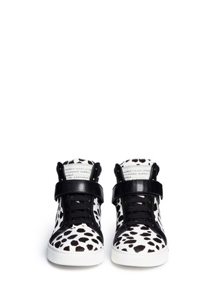 Figure View - Click To Enlarge - MARC BY MARC JACOBS SHOES - 'Cute Kicks' Spot calf hair leather sneakers