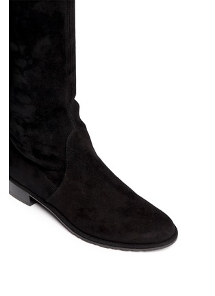 Detail View - Click To Enlarge - STUART WEITZMAN - 'Lowland' knee high stretch suede boots