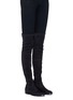Figure View - Click To Enlarge - STUART WEITZMAN - 'Lowland' knee high stretch suede boots