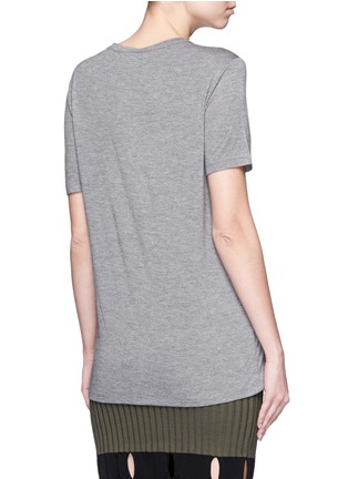 Back View - Click To Enlarge - T BY ALEXANDER WANG - Rayon jersey T-shirt