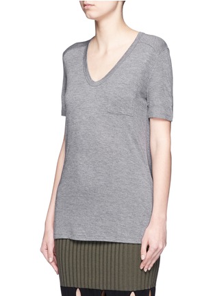 Front View - Click To Enlarge - T BY ALEXANDER WANG - Rayon jersey T-shirt