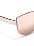 Detail View - Click To Enlarge - SUPER - 'Tuttolente Lucia Red' rimless all lens cat eye sunglasses