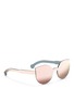 Figure View - Click To Enlarge - SUPER - 'Tuttolente Lucia Red' rimless all lens cat eye sunglasses