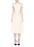Main View - Click To Enlarge - ALEXANDER MCQUEEN - Lace jacquard off-shoulder dress