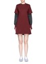 Main View - Click To Enlarge - PARTICLE FEVER - Windbreaker sleeve underlay jersey dress