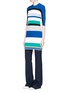 Figure View - Click To Enlarge - PORTS 1961 - Stripe rib knit dress