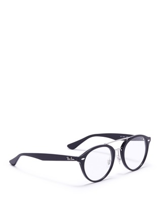 Figure View - Click To Enlarge - RAY-BAN - 'RX5354F' round acetate optical glasses