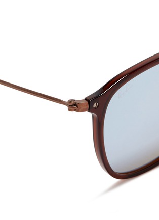 Detail View - Click To Enlarge - RAY-BAN - 'RB2448NF' flat square acetate sunglasses