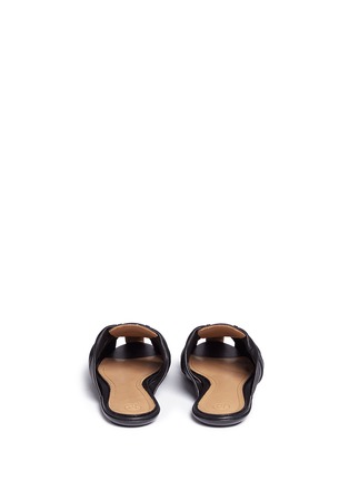 Back View - Click To Enlarge - THE ROW - 'Capri' knotted nappa leather slide sandals