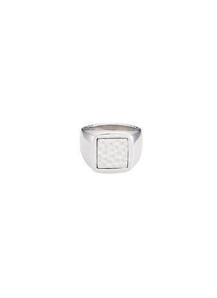 Main View - Click To Enlarge - JOHN HARDY - Silver hammered signet ring