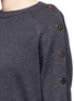 Detail View - Click To Enlarge - GIVENCHY - Single buttoned sleeve sweater