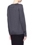 Back View - Click To Enlarge - GIVENCHY - Single buttoned sleeve sweater