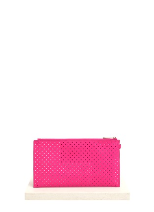 Back View - Click To Enlarge - MICHAEL KORS - Jet Set perforated travel clutch