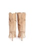 Back View - Click To Enlarge - ALEXANDER WHITE - 'Camille' wraparound ankle tie suede boots