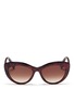 Main View - Click To Enlarge - ALEXANDER MCQUEEN - Shell effect acetate cat eye sunglasses