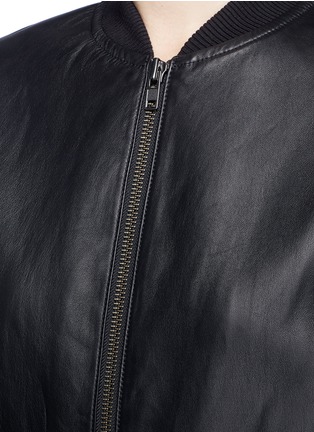 Detail View - Click To Enlarge - VINCE - Sheepskin leather bomber jacket