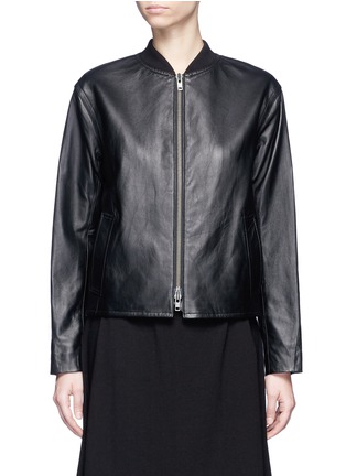 Main View - Click To Enlarge - VINCE - Sheepskin leather bomber jacket