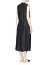 Back View - Click To Enlarge - VINCE - Ruched silk sleeveless dress