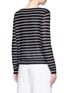 Back View - Click To Enlarge - VINCE - Stripe boat neck cashmere sweater